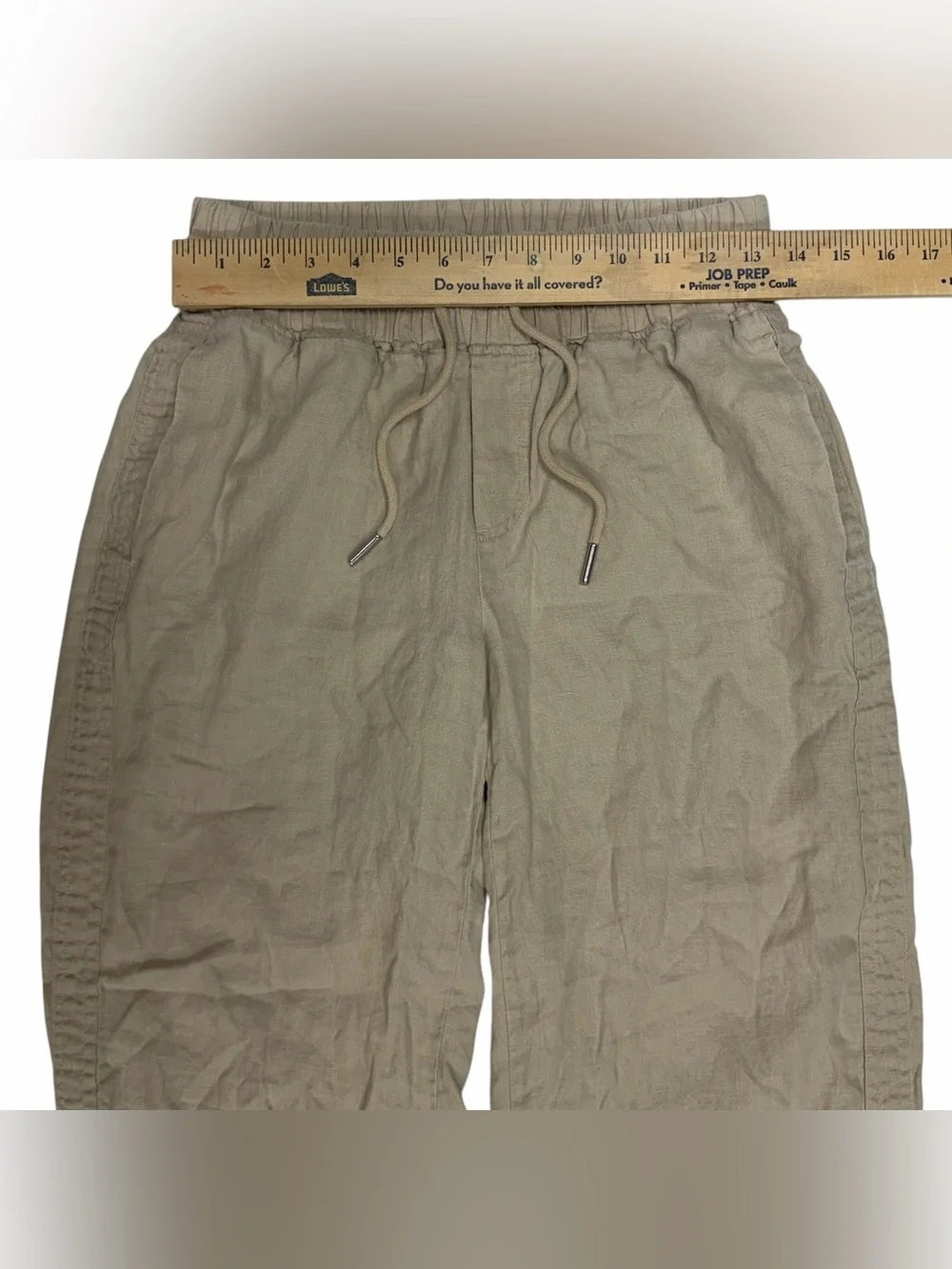 Quince 100% European Linen Wide Leg Pants Driftwood Womens XS Coastal Lagenlook